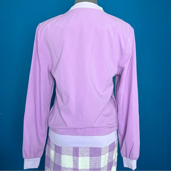 Collectif Bomber Jacket in Pastel Purple - Bright & Beautiful Tara Lilac Jacket - Picture 8 of 15